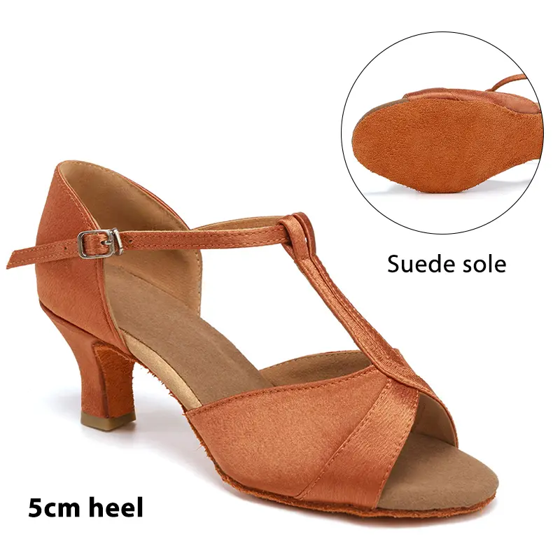 Women Latin Dance Shoes for Dancing Woman/Girls/Ladies Ballroom Modern Tango&Salsa 5.5/7.5CM Heel Dancing Shoes Training Sandal product view