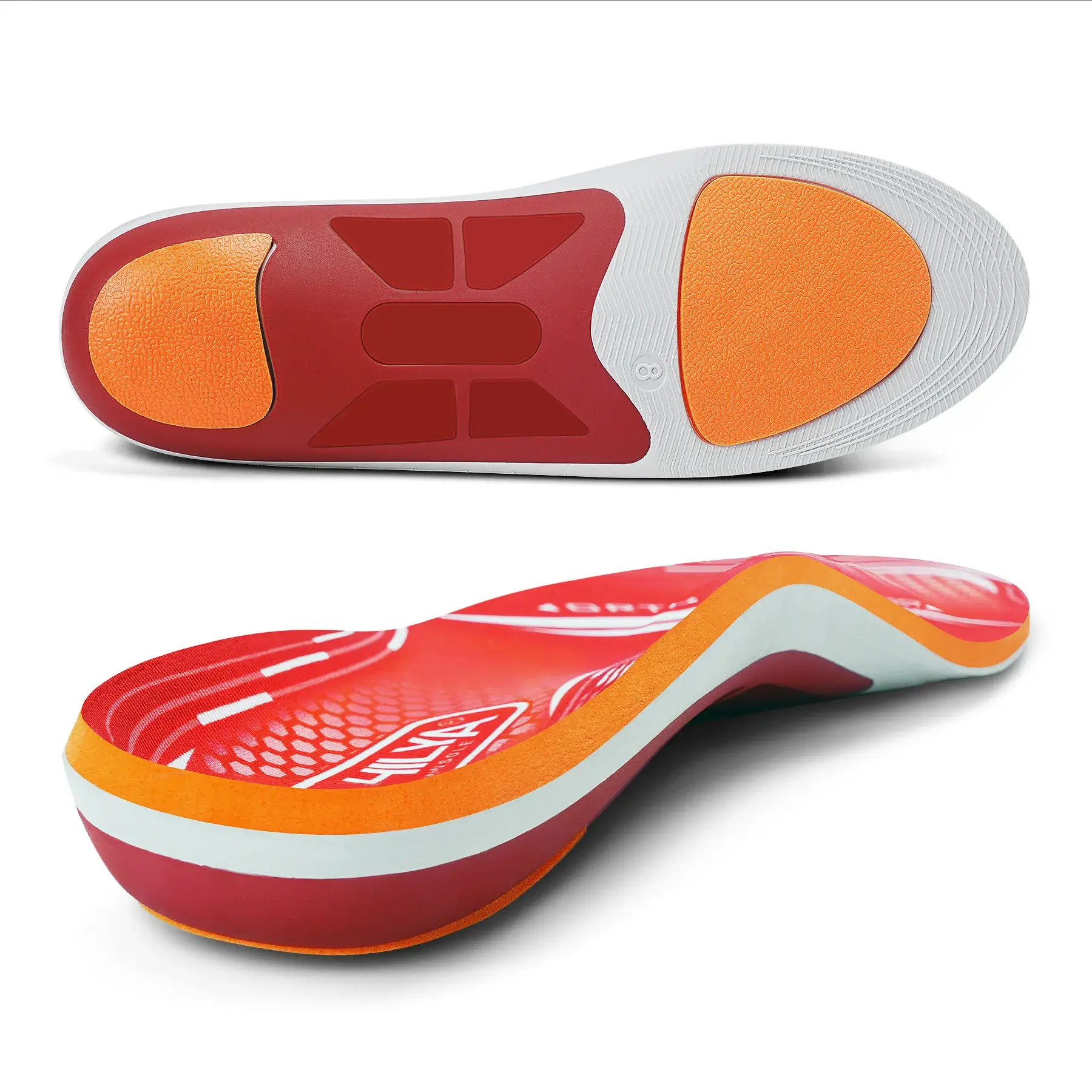 Orthopedic Sport Insole Plantar Fasciitis Flat Foot High Arch Support Men Women Sneaker Orthotic Plantillas Insert Shoe Sole product view