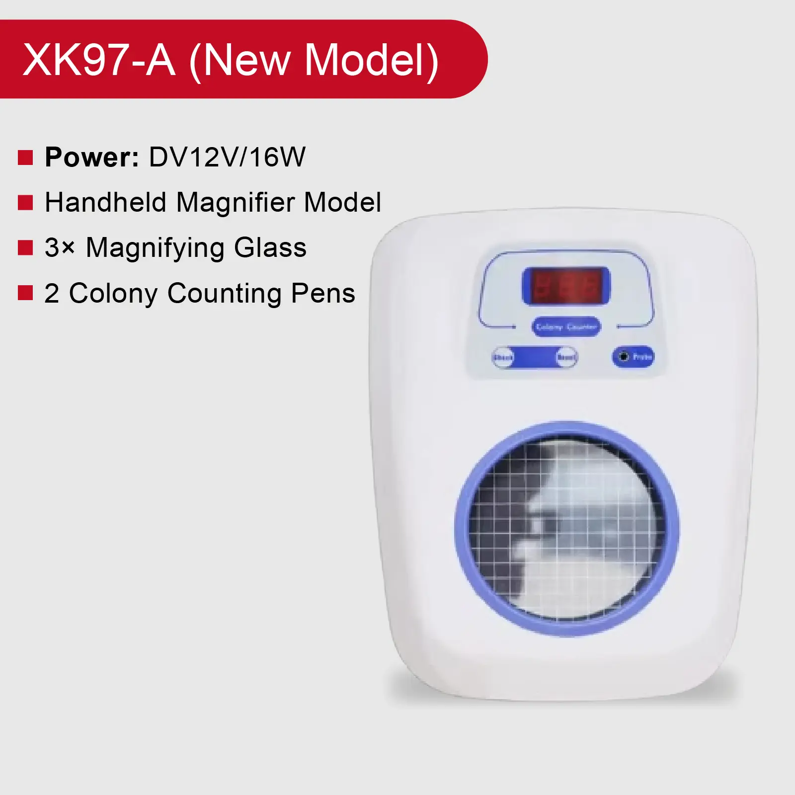 Digital Colony Counter XK97-A 220V  Bacterial Colony Counting Device Semi-Automatic Lab Colony Counter with LED Display product view