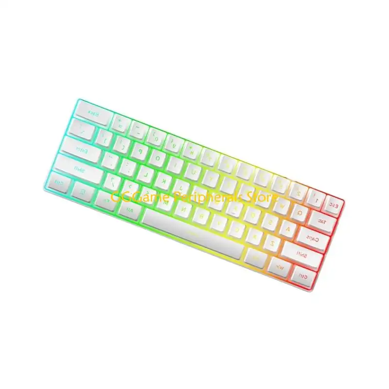 U55B Mechanical Gaming Keyboard LED Backlit Keycap Keyboard 61 Keys Corded Computer Keyboard for Laptop Gamer Office Work product view