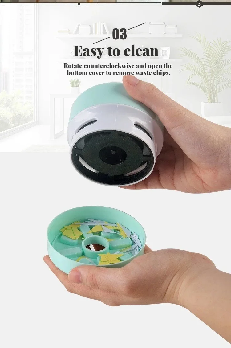 Mini Portable Silent Desktop Vacuum Cleaner for Office Home Study Cleaning Exquisite Gift detail