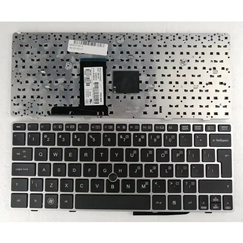 UK/US/BR/SP/RU NEW keyboard for HP EliteBook 2570 2570P 2560 2560p England Laptop KB SILVER frame product view