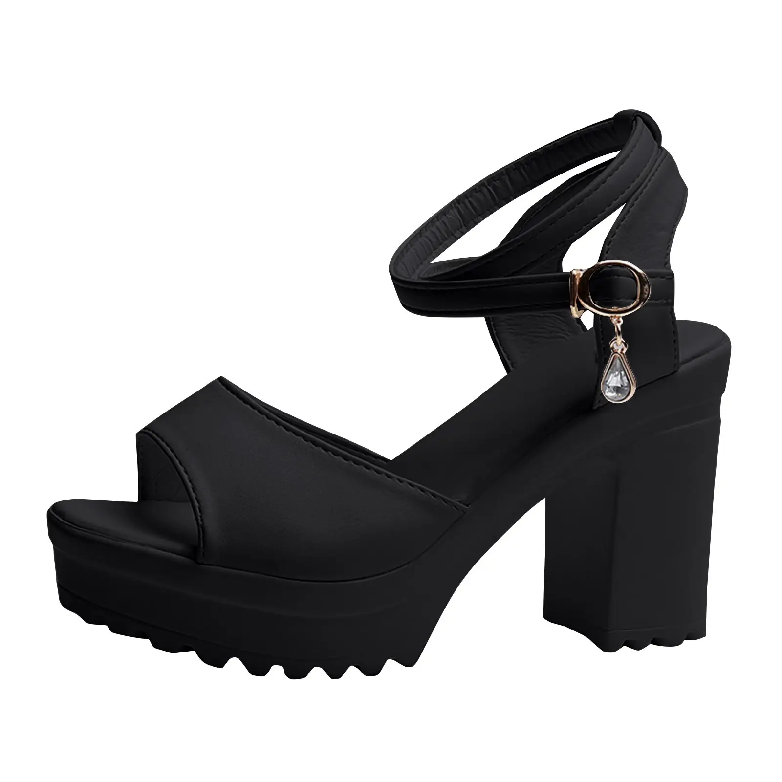 Women Fish Mouth Platform High Heels Wedges Buckle Slope Sandals Women Shoes Woman Platform High Heels Sandals High Heels product view