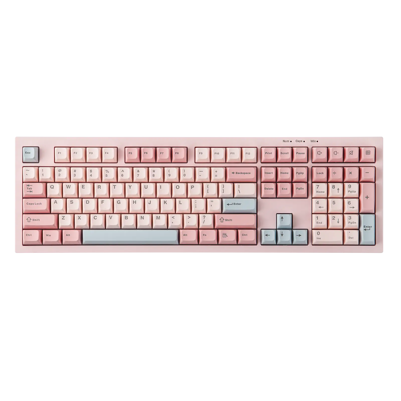 AULA S102 Wired Keyboard 100% Full Size Silent Membrane Switch RGB Backlight Number Pad Creamy Silicone Structure for PC Gamer product view