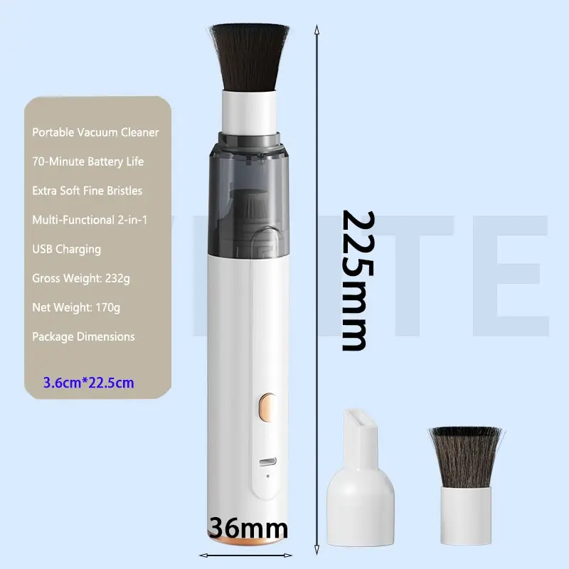 Lenovo Handheld Vacuum Cleaner 3-in-1 Suction/Blow/Water Absorption Strong Suction Portable for Car Powder Desktop Cleaning product view