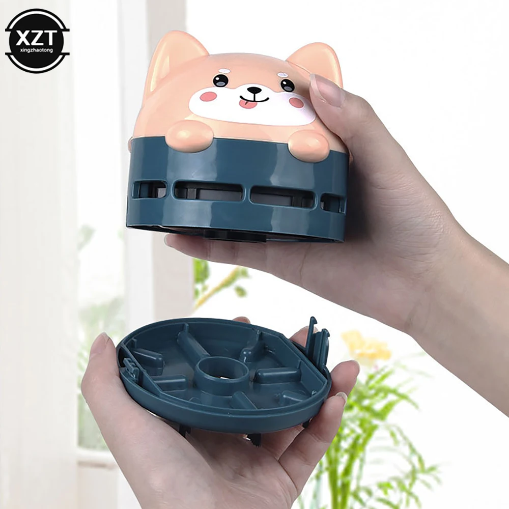 Mini Cartoon Animal Pattern Rechargeable Wireless Vacuum Cleaner Car Keyboard Vacuum Cleaner Handheld Usb Desktop Vacuum Cleaner detail