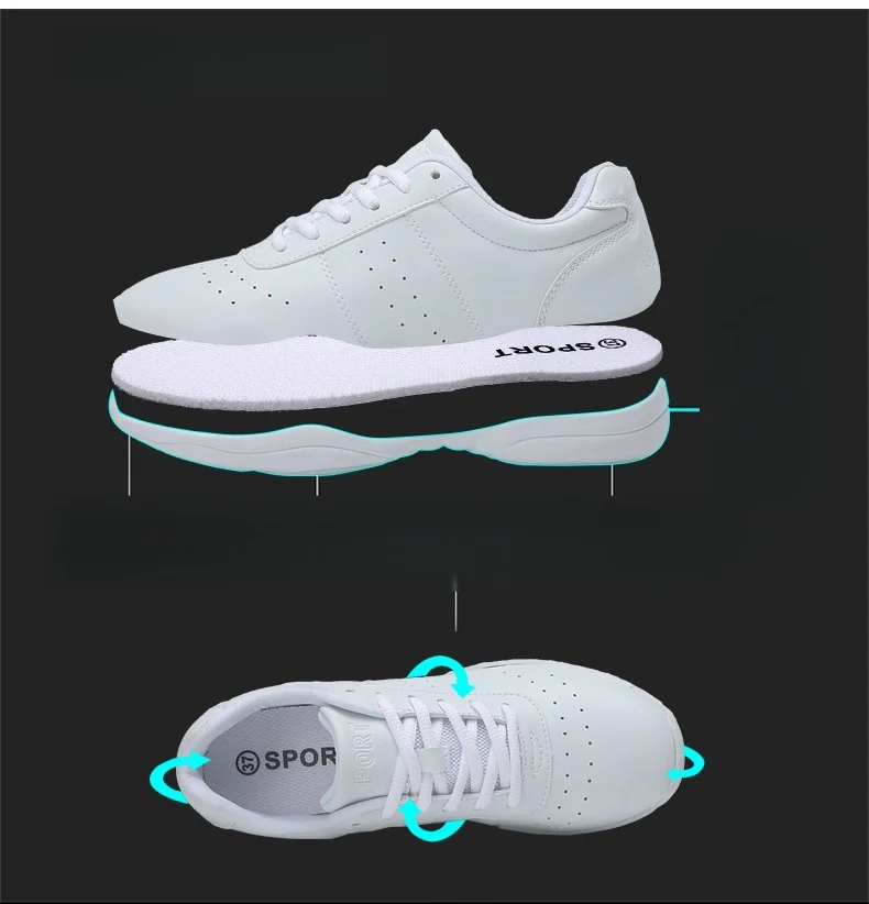 Dance Shoes Woman Men Ladies Modern Soft Outsole Jazz Sneakers Aerobics Breathable Lightweight Female Dancing Fitness Sport detail