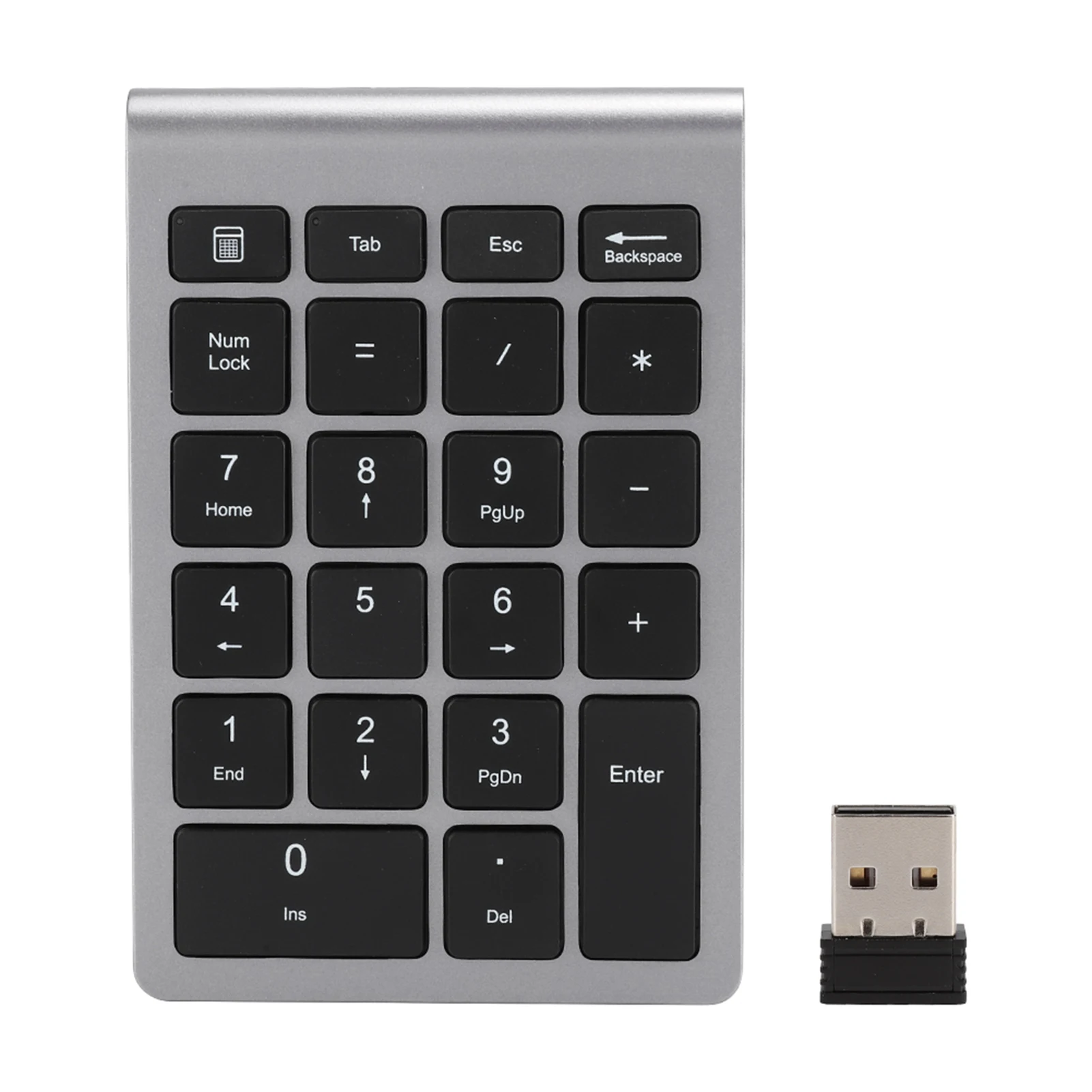 22Keys Numeric Keyboard 2.4G Wireless Mini Portable Ergonomic Design Digital Keyboard Numpad with USB Receiver for Office Laptop detail