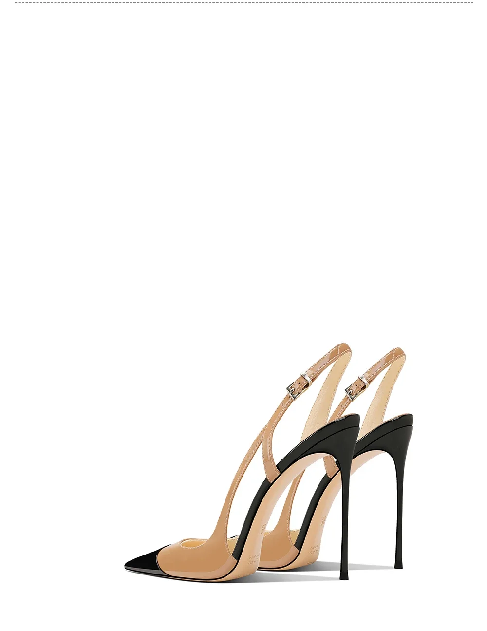 White Patent Leather Design with a High-End and Non-Tiring Foot Feel. 2026 New Pointed and Slim Heeled High Heels for Women detail
