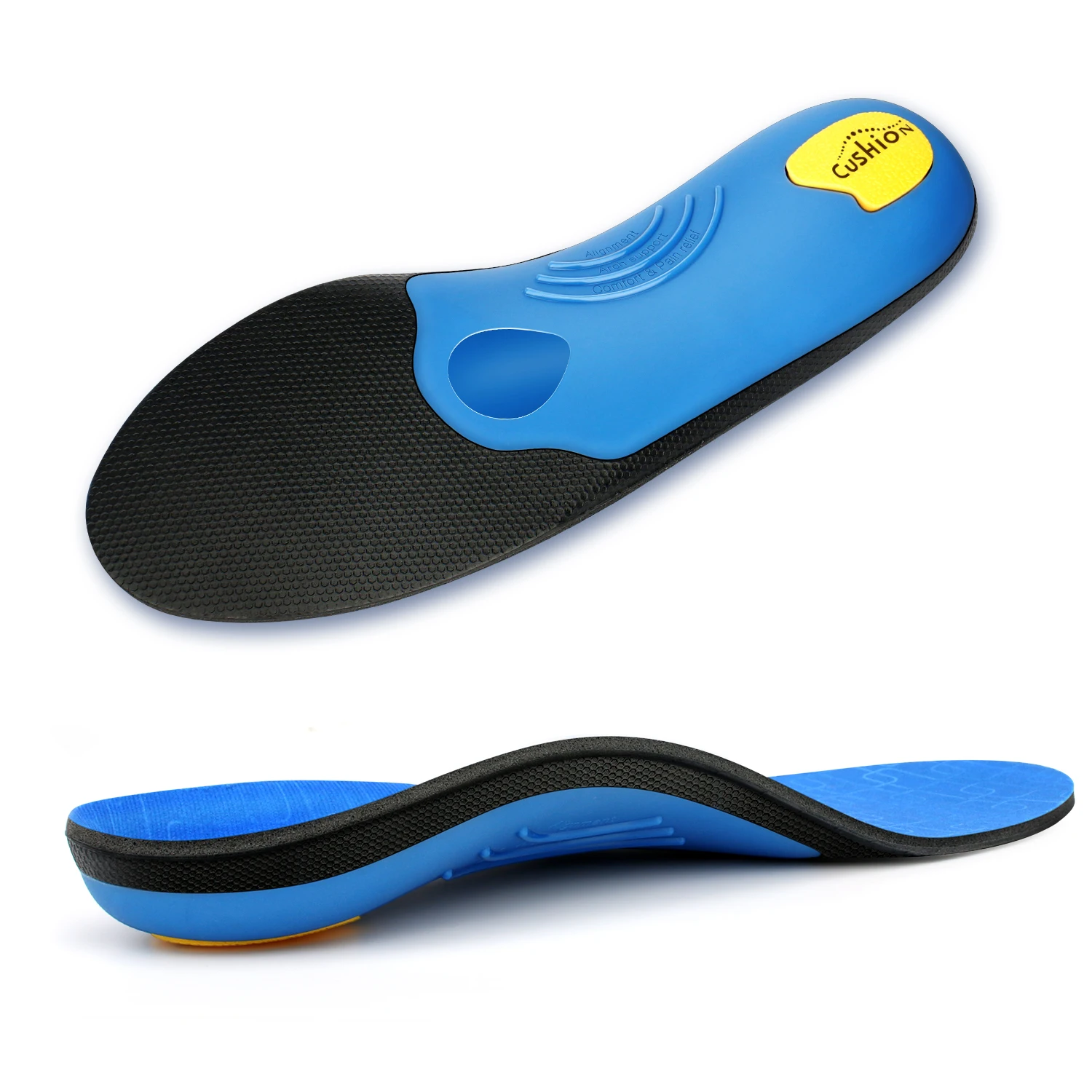 Flat Feet Template Arch Support Orthopedic Insoles,Men Women Plantar Fasciitis Heel Pain Orthotics Insoles Sneakers Shoe Inserts detail