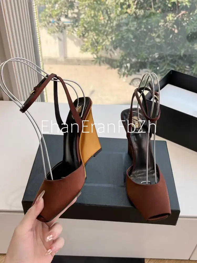 Summer New Slope High Heel Sandals Fish Mouth Thick Bottom High Heel Shoes Fashion Party Sexy Women's Large Sandals product view