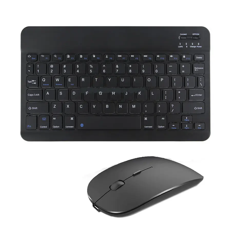 Wireless Keyboard Spanish French Azerty Russian With N And Mouse Mini Bluetooth Gamer For iPad Mac Tablet PC Phone Cell Laptop product view