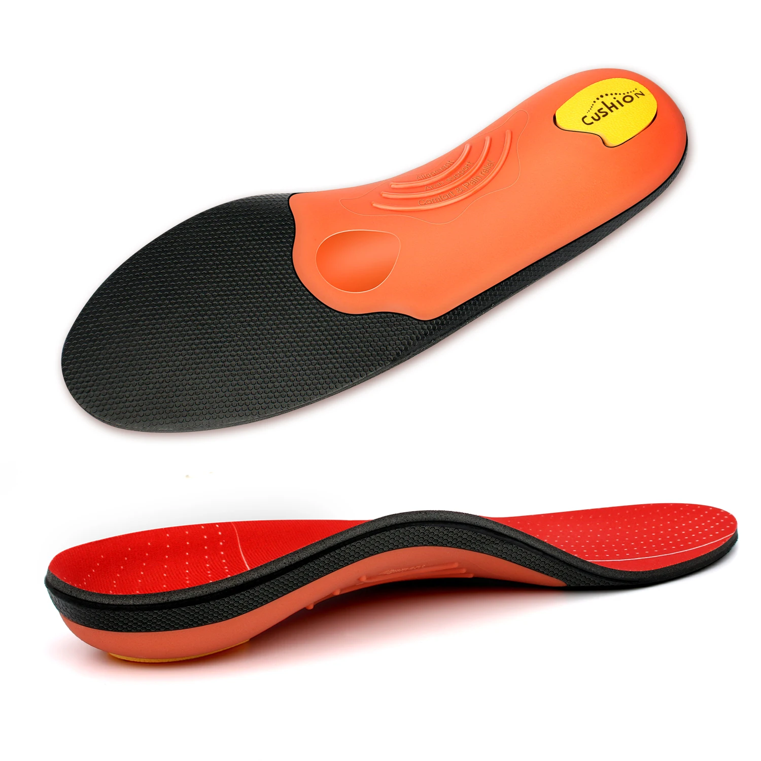 Flat Feet Template Arch Support Orthopedic Insoles,Men Women Plantar Fasciitis Heel Pain Orthotics Insoles Sneakers Shoe Inserts detail
