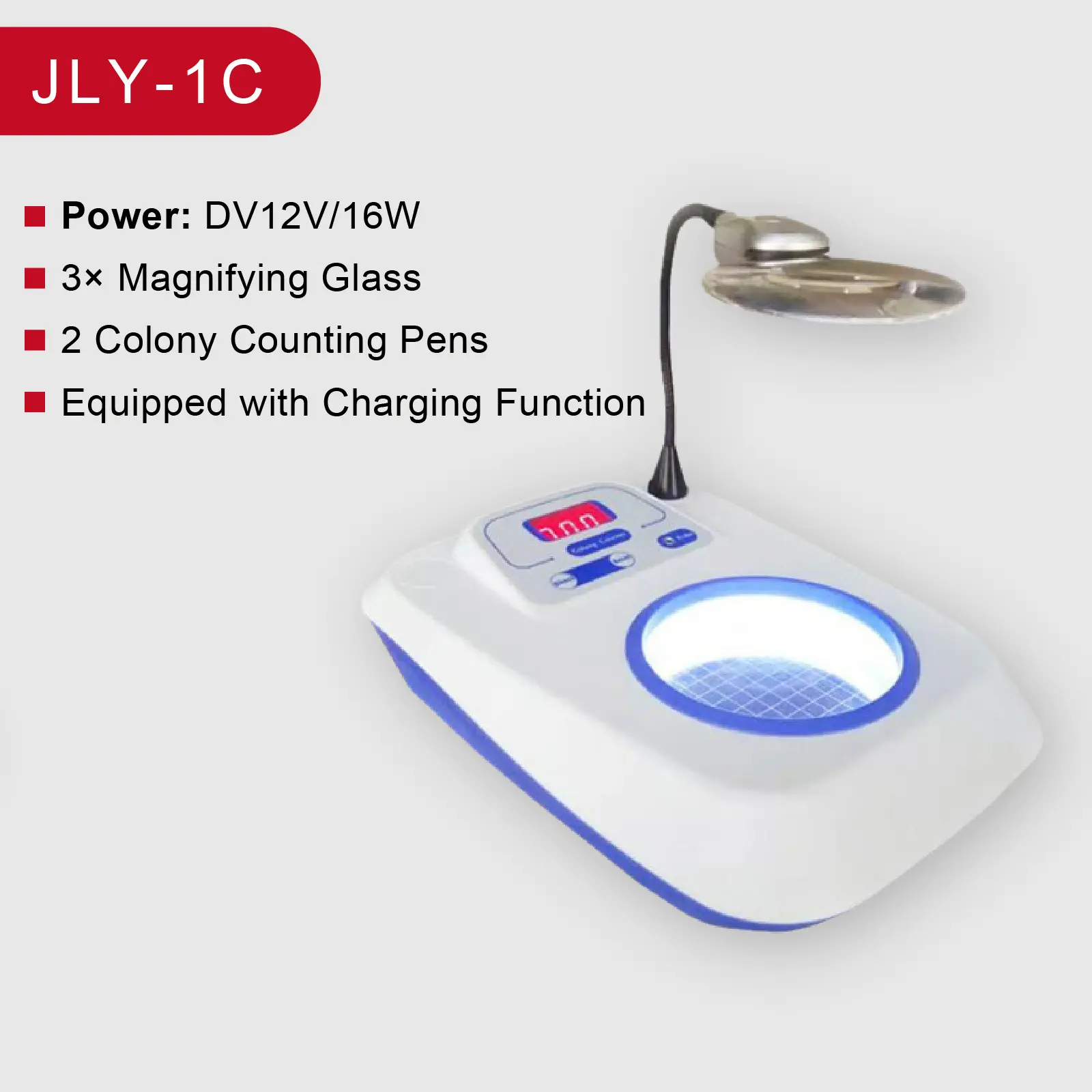 Digital Colony Counter XK97-A 220V  Bacterial Colony Counting Device Semi-Automatic Lab Colony Counter with LED Display product view