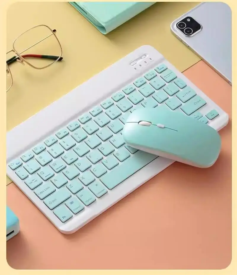 NexusClick Bluetooth Keyboard and Mouse For iPad Xiaomi Samsung Huawei Phone,Slim Mini Wireless Keyboard For Android IOS Windows detail