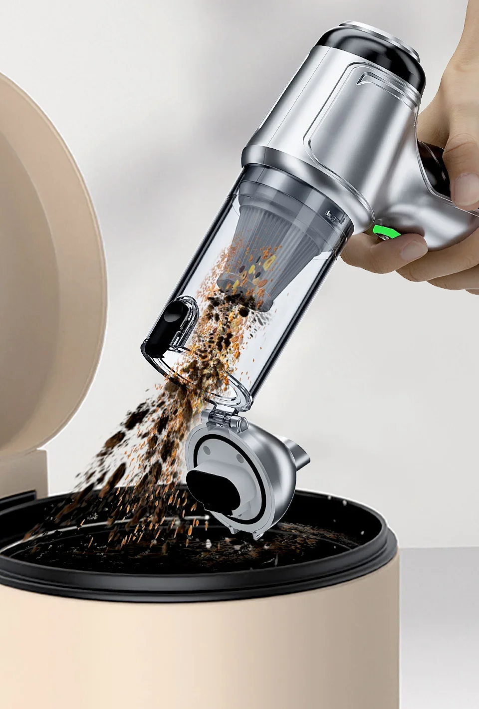 SZUK Wireless Portable Car Vacuum Cleaner Strong Suction Handheld Vacuum Home & Car Dual Use Robot Cleaner For Desktop Keyboard detail