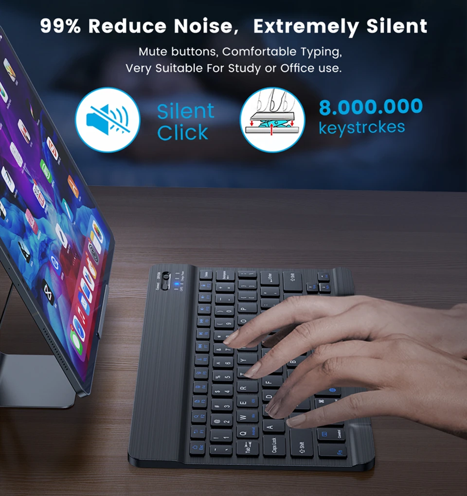 Spanish French Bluetooth Wireless Keyboard Azerty Russian Korean For iPad Mac PC Tablet Cell Phone Laptop And Mouse Mini With N detail