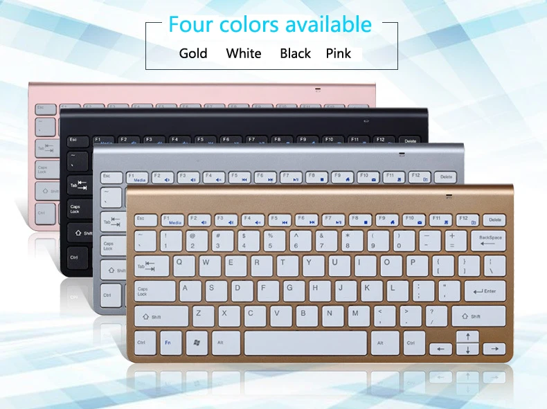 2.4G Wireless Keyboard and Mouse Combo Mini Korean Russian Spanish Hebrew Arabic Keyboard Mouse Set For Notebook Laptop Mac detail