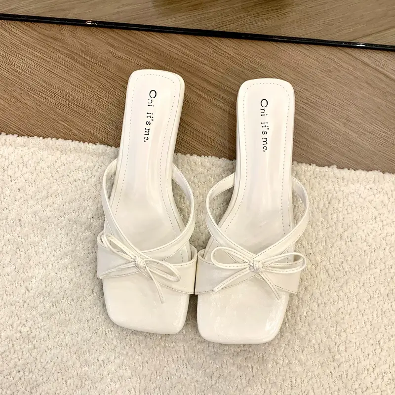 2026 New Designer New Summer Slope Heel Women Slippers Shoes Fashion Open Toe Shoes Design Style Banquet Party Sandals Shoes