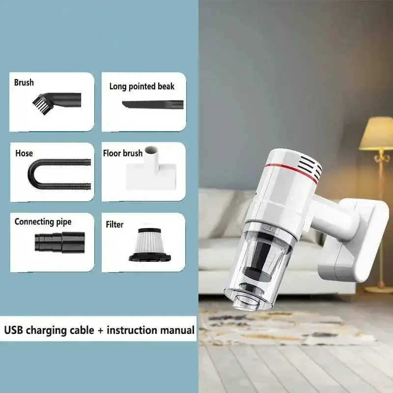 95000Pa Wireless Handheld Vacuum Cleaner Car Use Large Suction and Cordless Portable Cleaning Robot Home Vacuum Cleaner product view