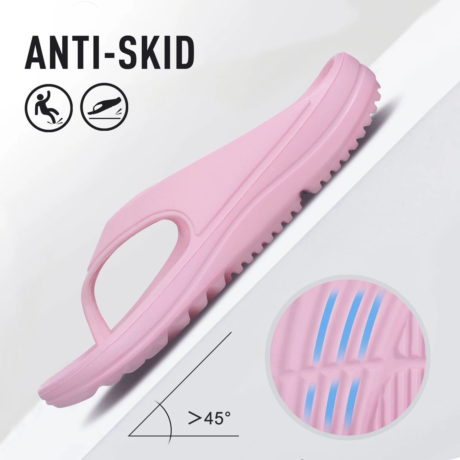 Bebealy Women Orthopedic Slippers With Arch Support Outdoor Men Slippers Soft Antiskid Home Slippers Indoor EVA Cloud Slippers detail