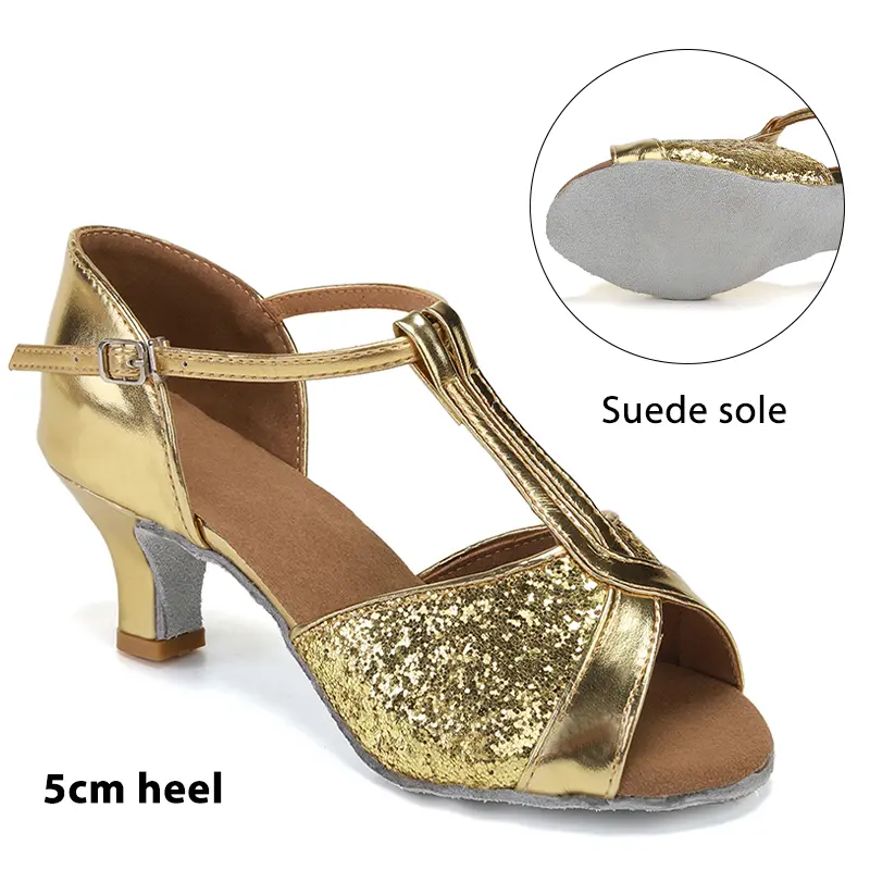 Women Latin Dance Shoes for Dancing Woman/Girls/Ladies Ballroom Modern Tango&Salsa 5.5/7.5CM Heel Dancing Shoes Training Sandal product view