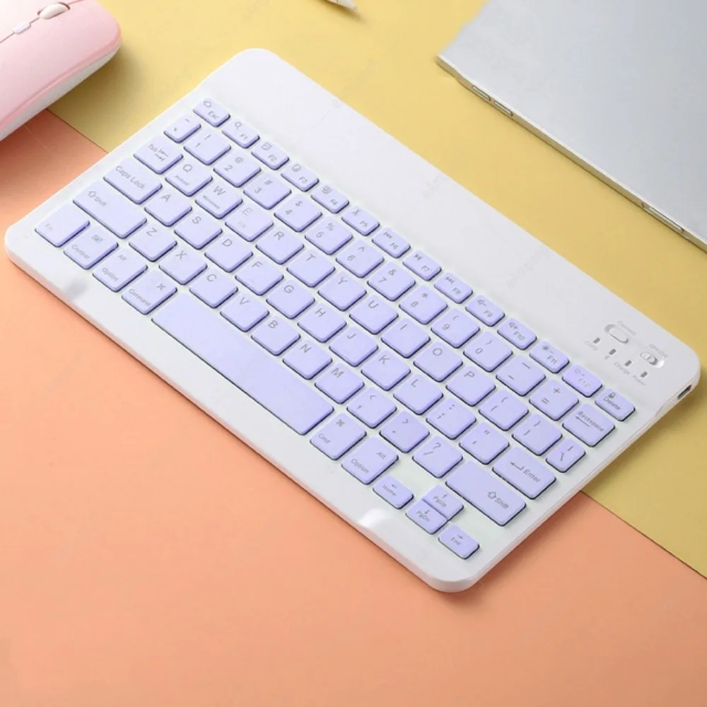 Ultra Thin 10 Inch Bluetooth Keyboard Rechargeable Mini Wireless Keyboard Universal Portable Portable Keyboard Mobile Use detail