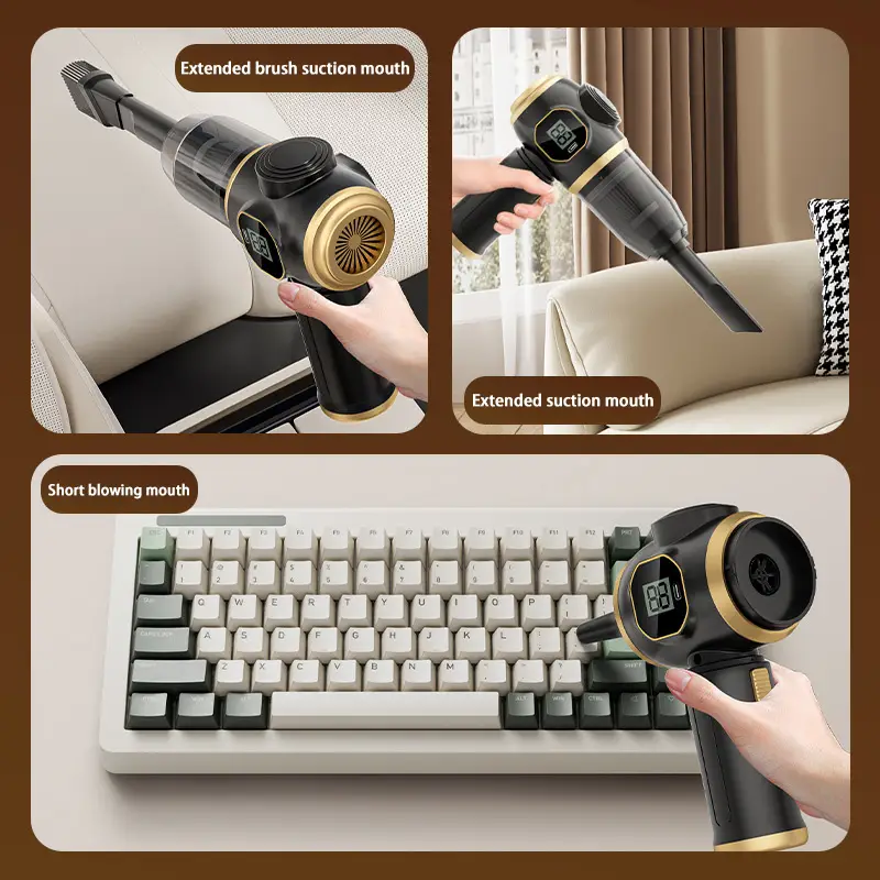 Vacuum Cleaner Car Suction Blowing Integrated Small High-power Suction Wireless Handheld Dust Desktop Vacuum Cleaner product view