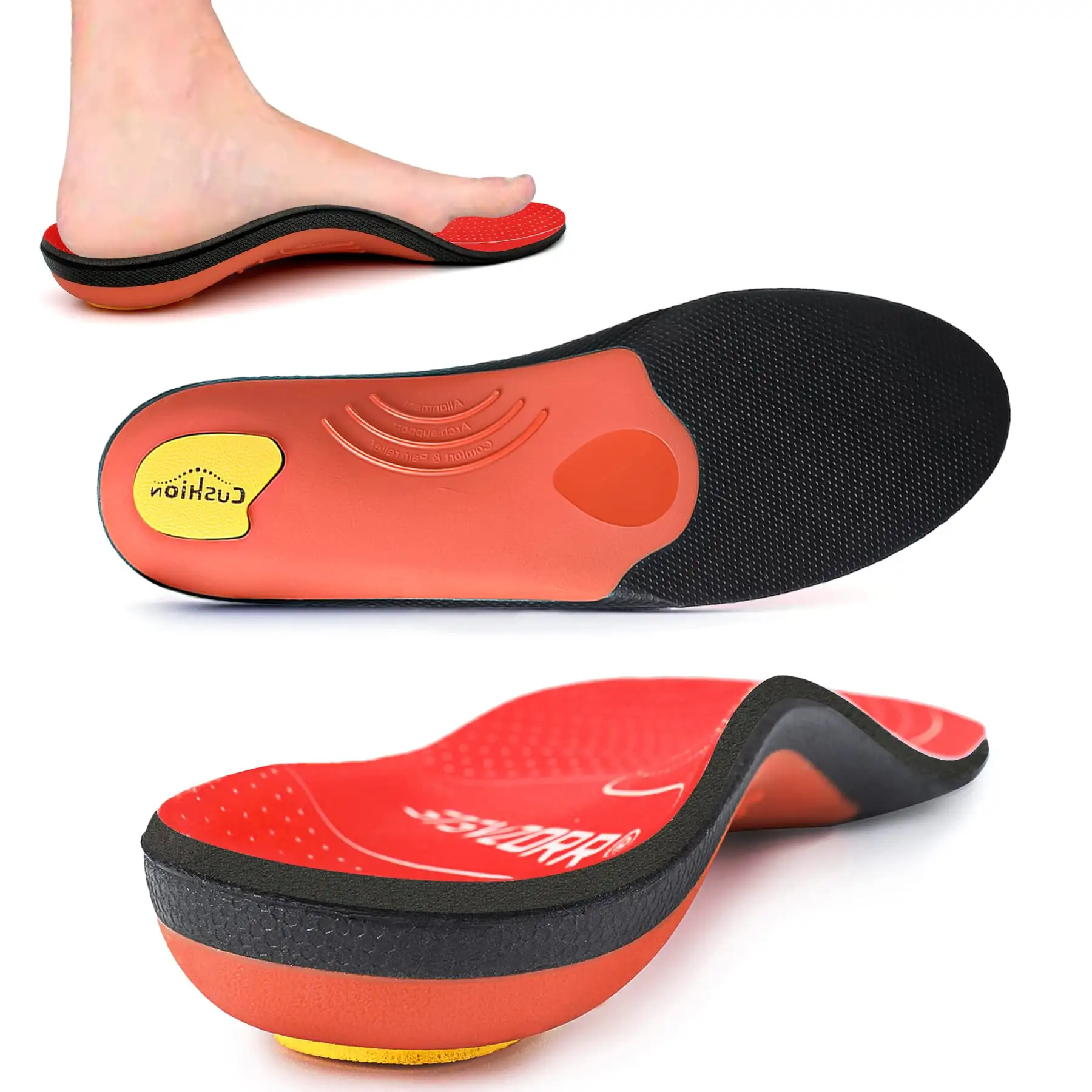 Flat Feet Template Arch Support Orthopedic Insoles,Men Women Plantar Fasciitis Heel Pain Orthotics Insoles Sneakers Shoe Inserts product view