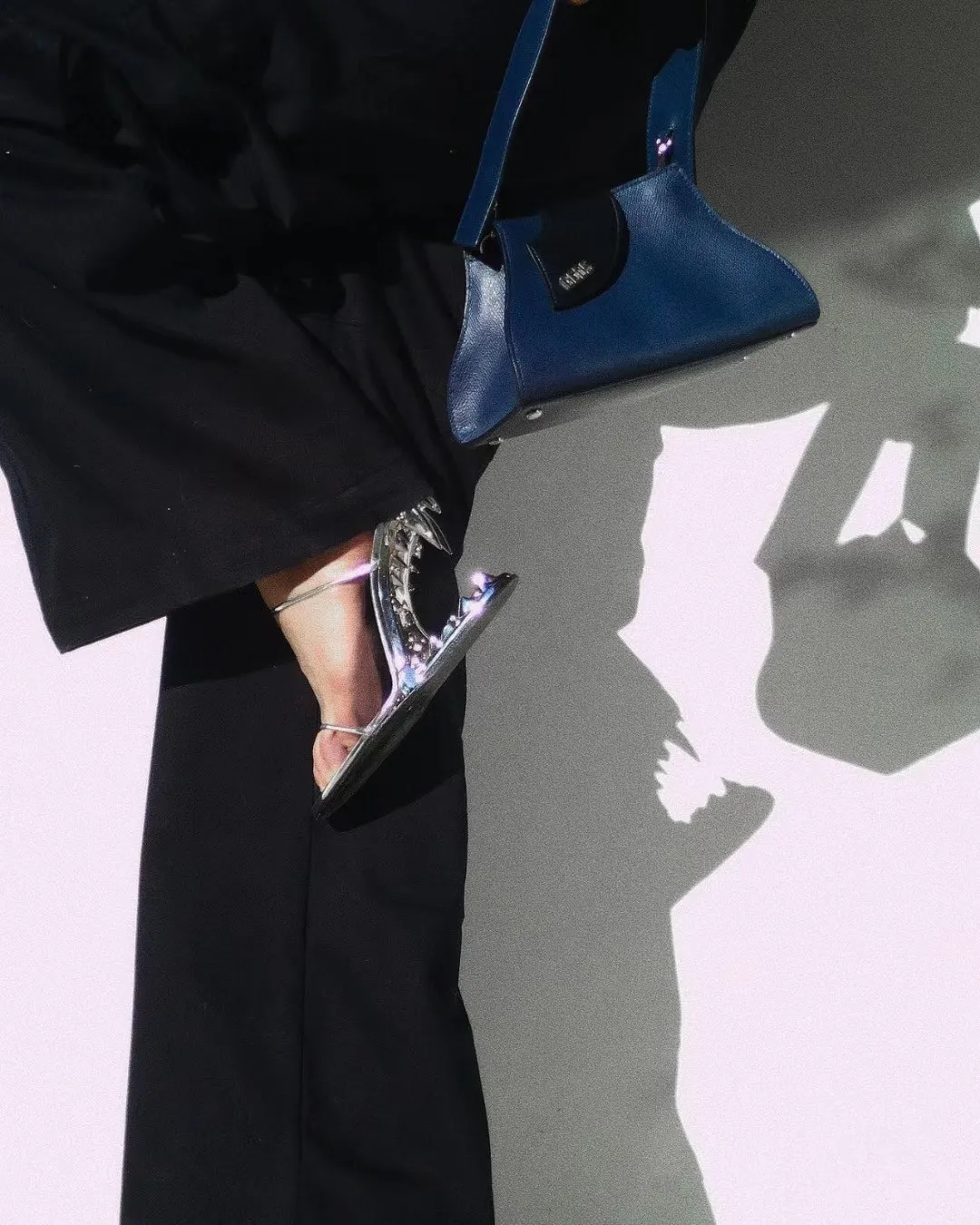 Fashion Show Teeth Shaped Heel High Heels With Exposed Toes Sloping Heels Round Toe Outside Modern Slippers Fashion Women Shoes detail