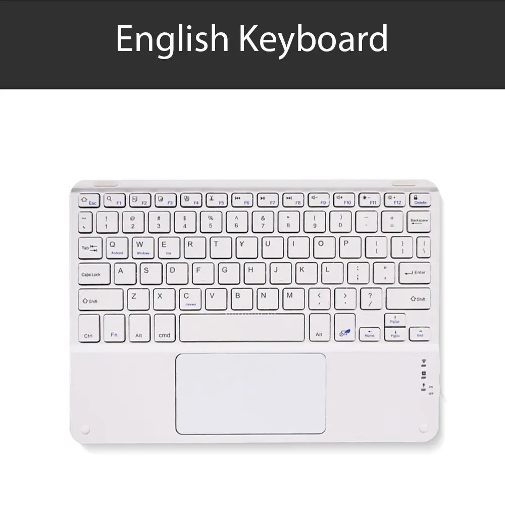 Extra Long Standby Wireless Keyboard For Android IOS Windows Samsung Apple Phone Tablet Keyboard White Ipad Keyboard And Mouse product view