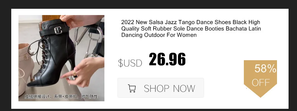 Women's 2020 Brand Party Boots Women's Sexy stilettos High Heels Footwear Women Latin dance heels shoes Latin 2020 For Ballroom detail
