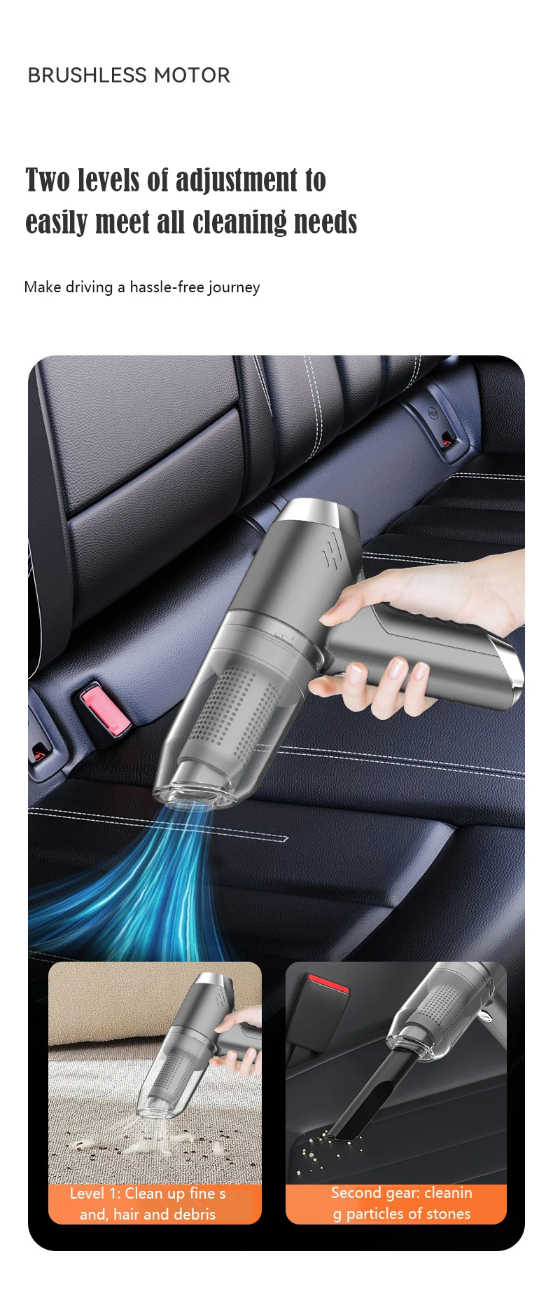 Mi 120000Pa Strong Suction Vacuum Cleaner Portable Handheld Mini Wireless Vacuum Cleaner Home Appliance For Car Home Office detail