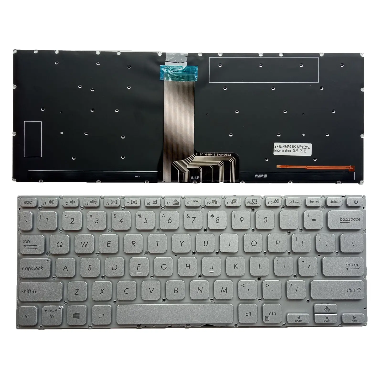 US Laptop Keyboard for ASUS X409 X409UA X409FA JA X415 X415JA A409 A409M 262XFR00 product view