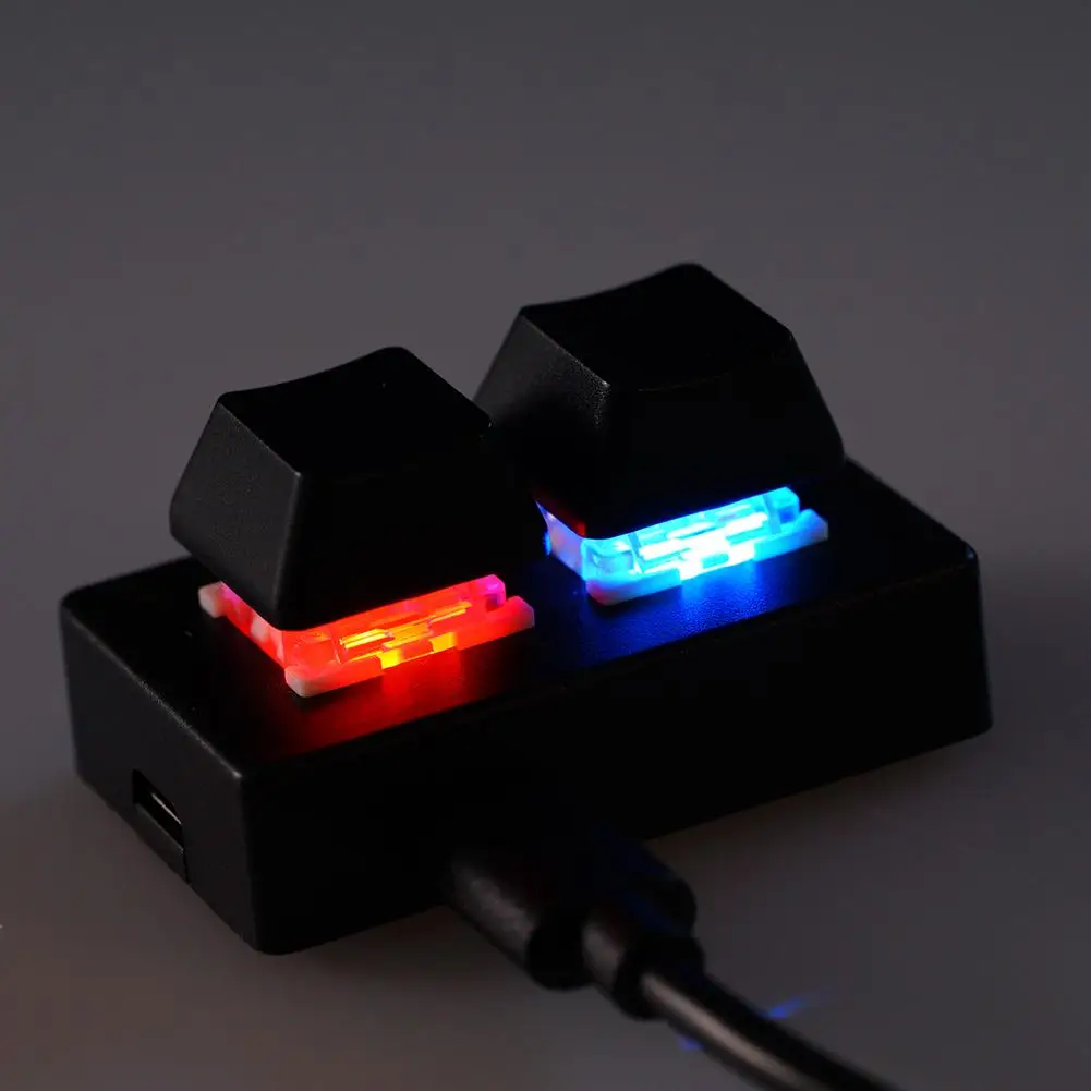 OSU Custom Mini Keypad 2 Key Keyboard Programming Macro Keyboard Copy Paste Cut HID Mechanical Keyboard DIY Keyboard detail