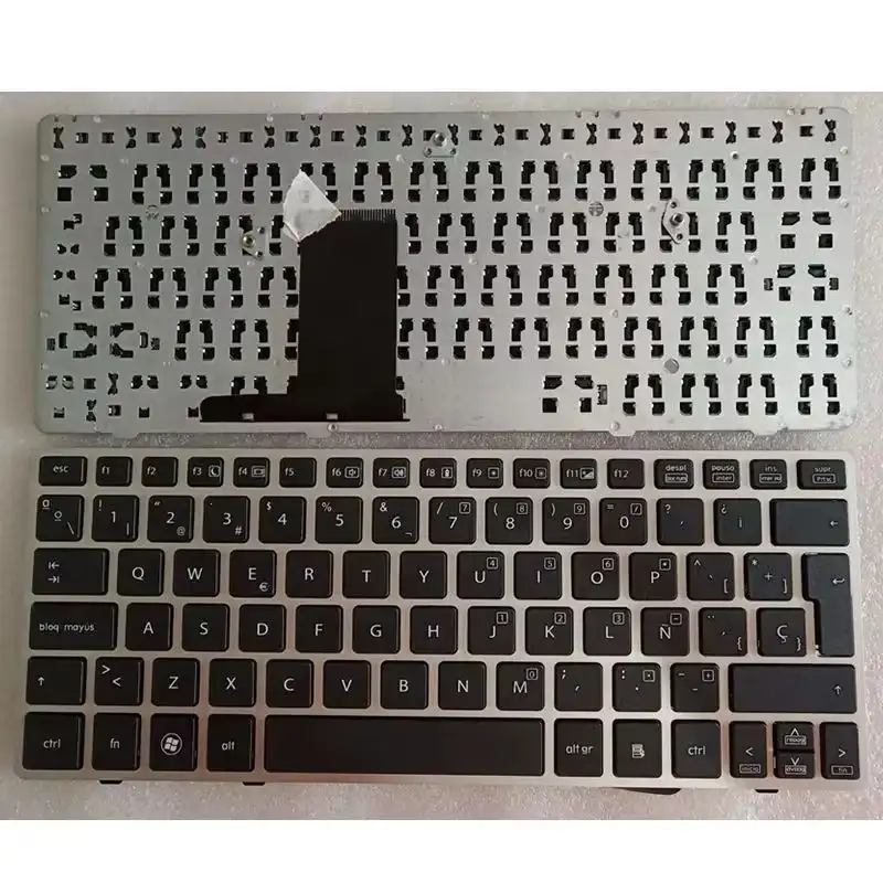 UK/US/BR/SP/RU NEW keyboard for HP EliteBook 2570 2570P 2560 2560p England Laptop KB SILVER frame product view