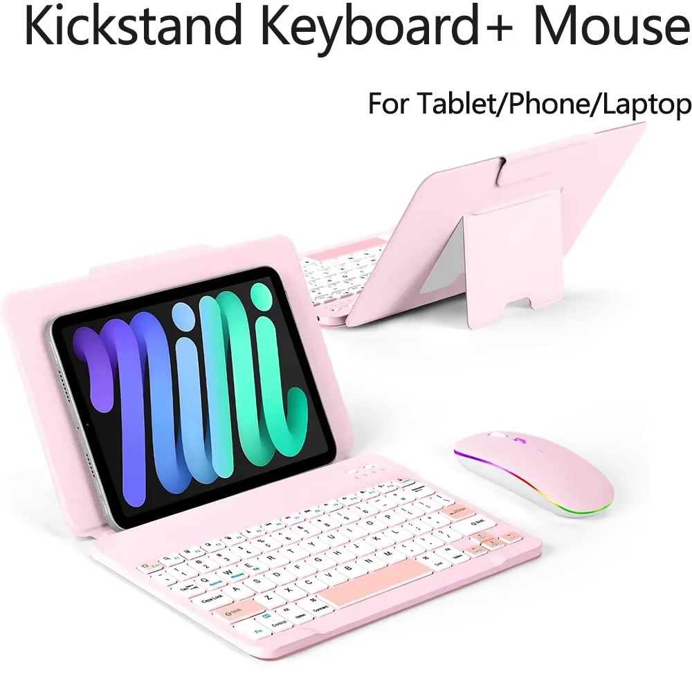 Mini Wireless Bluetooth Keyboard with Touchpad Mouse For Laptop Tablet Phone Ipad Rechargeable Gaming Windows Android IOS product view