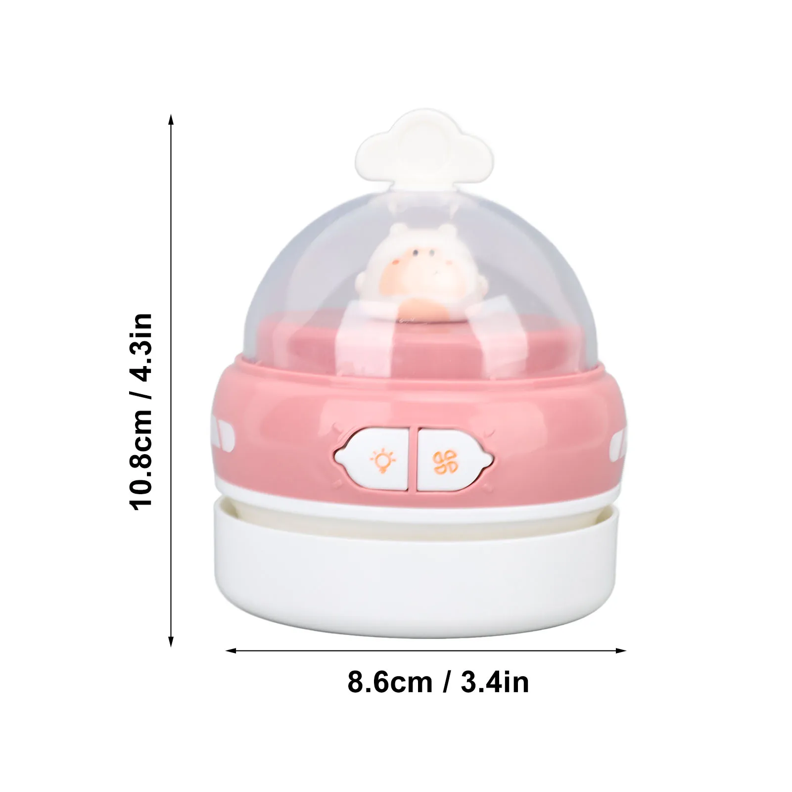 Portable Desktop Vacuum Cleaner Cordless USB Charging Handheld Dust Sweeper Efficient Night Light Table Pencil Eraser Shavings detail