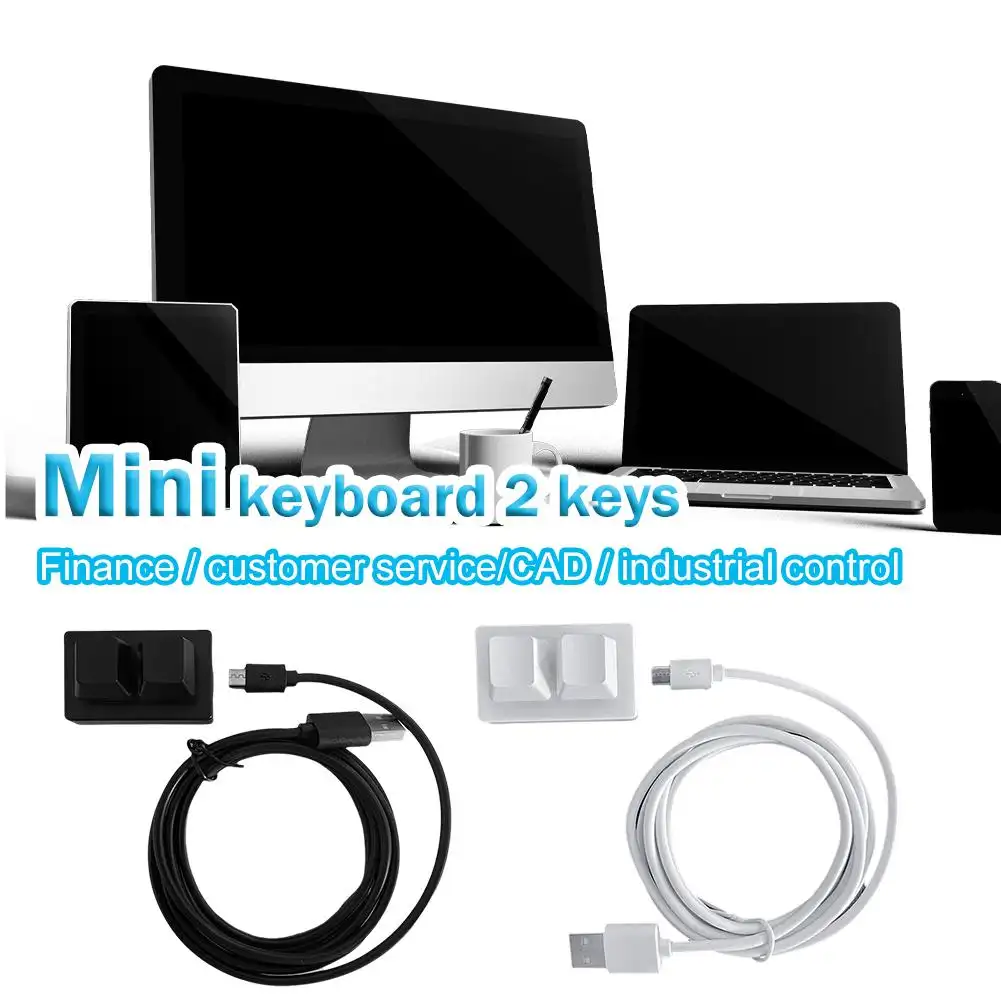2 Keys USB Custom Programmable Macro Mini Keyboard Copy and Paste Keypad For Photoshop Gaming Keypad Red Switch product view
