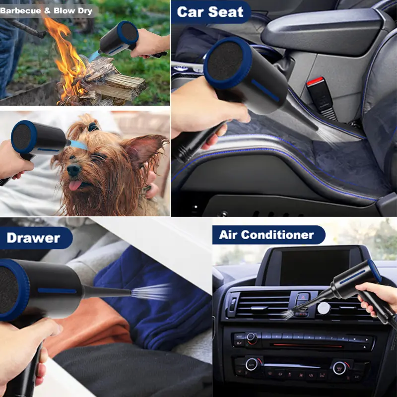 500W Cordless Electric Air Duster,Computer Vacuum Cleaner for Car,Handheld Electric Air Blower,Desk Mini Air Spray Cleaner Tool product view