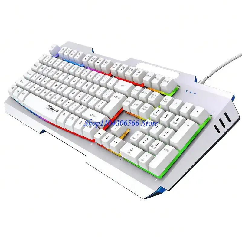 02DD DS600 Ergonomic Corded Keyboard With 19 Anti Ghosting And Anti Slip Design product view