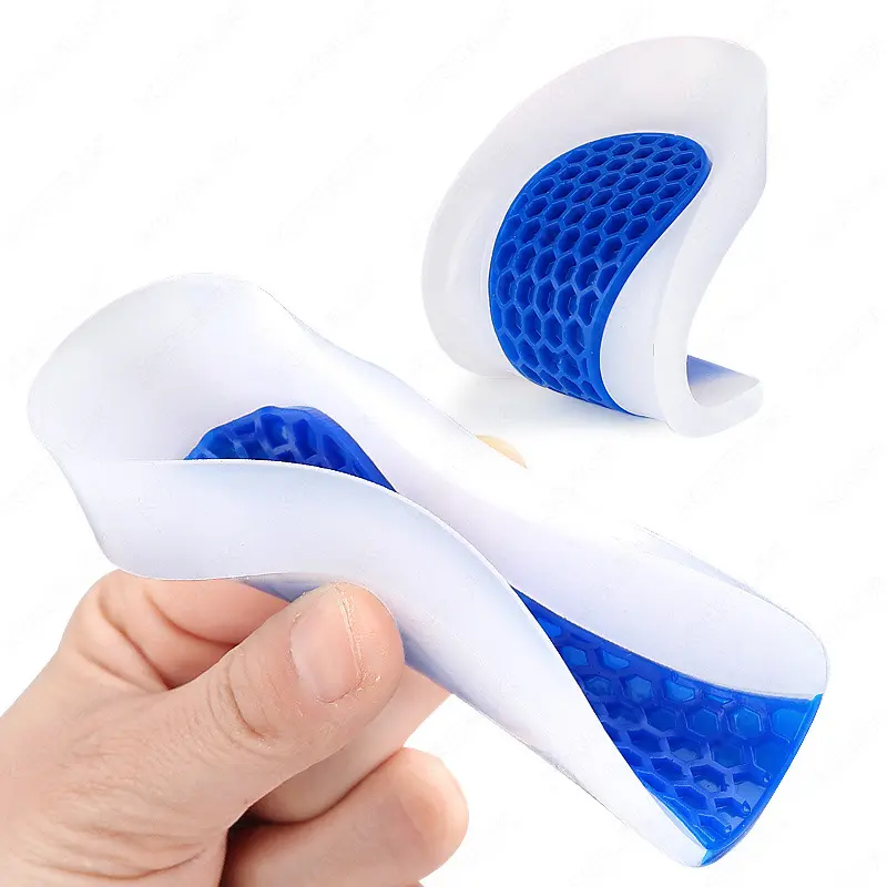 2PCS Heel Pain Relief Cushion Pad with Pu Gel Heel Cup for AntiSpurs ShockAbsorbing Insole for Sports Shoes product view