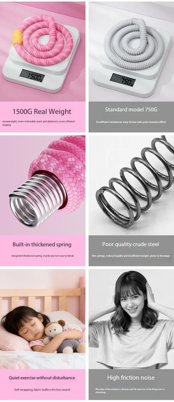 Silent Soft Spring Hula Hoop Foldable Portable Body Shaping Fitness Ring Comfort Massage Sports Equipment for Adults detail