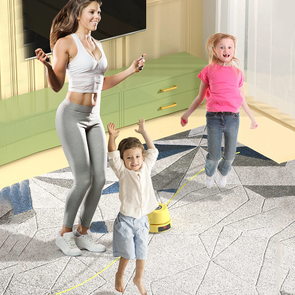 3 In 1 Musical Jump Outdoor Toys for Toddlers Shoot Launcher Toss Ring Game With Remote Control For Kids Indoor Sports Set Gift detail