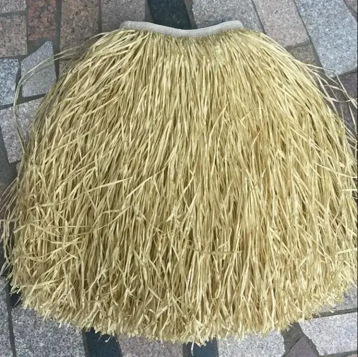 Hawaiian Dance Straw Skirt Hula 80cm Long Bushy Paper Women Stage