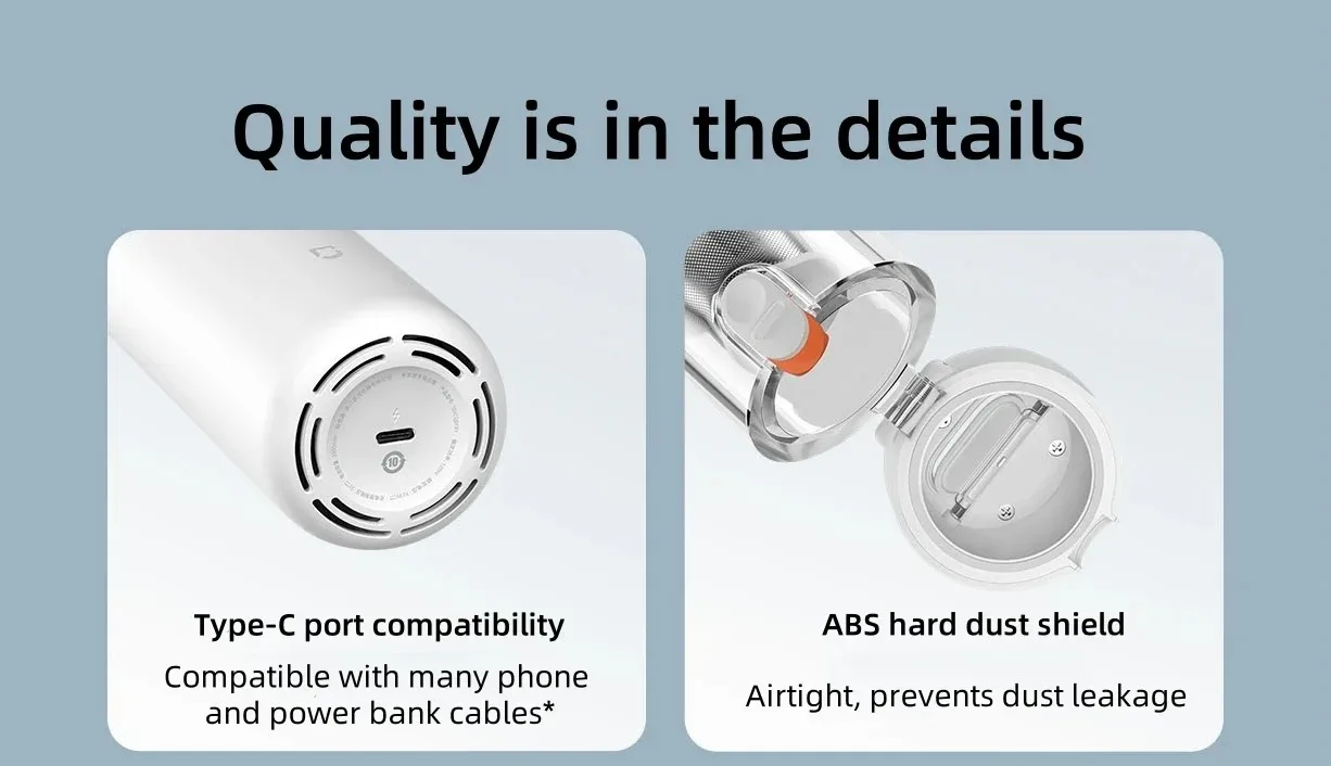 New Handheld Vacuum Cleaner Portable 13000Pa 2 Gear Cordless Multifunctional Nozzle Dual Filtering Home Car Dust Catcher detail