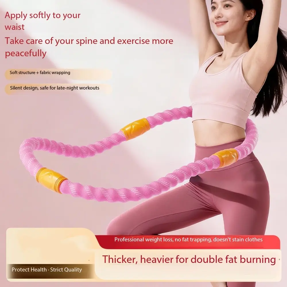 Silent Soft Spring Hula Hoop, Foldable Portable Body Shaping Fitness Ring, Comfort Massage Sports Equipment for Adults