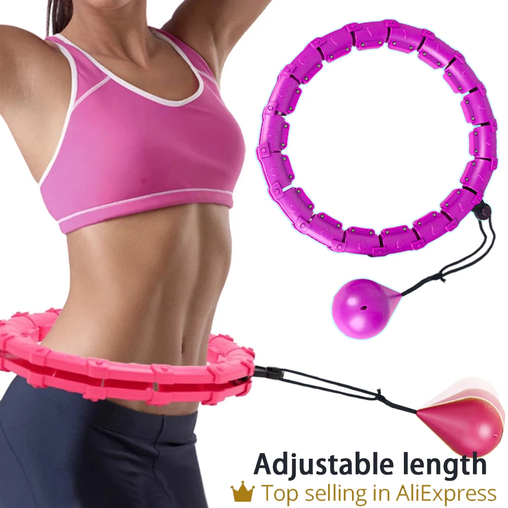 32202428 Adjustable Sport Hoops Thin Waist Exercise Detachable Massage Hoops Fitness Equipment Gym Home Training Weight Loss detail