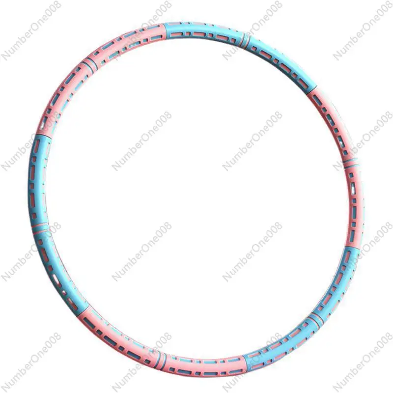 Stainless Steel Weighted Hula Hoop 6Section Detachable Fitness Hoop for Adults Abdominal Waist Trimmer for Home Workout detail