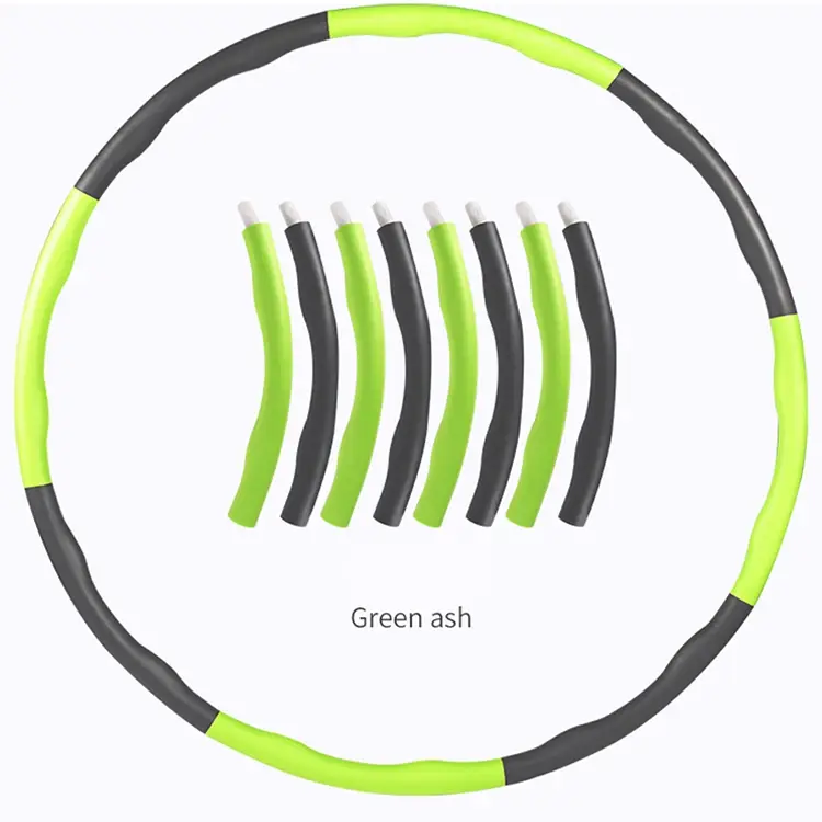 Health Weighted Flexible Fat Burning Gym Fitness Exercise Yoga Ecofriendly Adjustable Soft Colorful Hula Circle Hoops product view